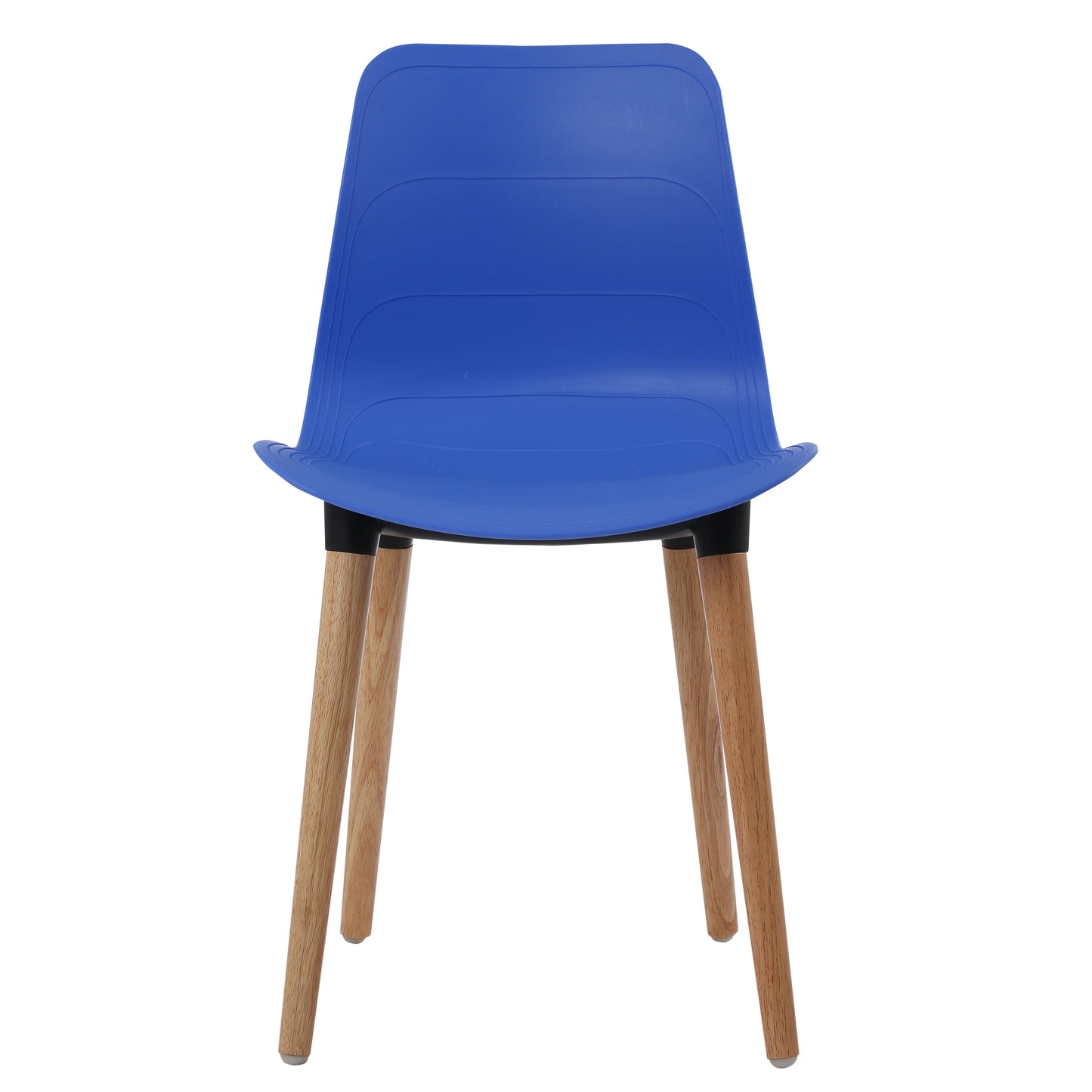 Plastic Chairs With Wood Legs For Cafe and Dining HIFUWA-G (Light Blue)