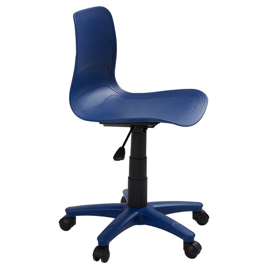 Plastic Swivel Chair Your Ultimate Outdoor Seating Solution (Deep Blue) HIFUWA-X1
