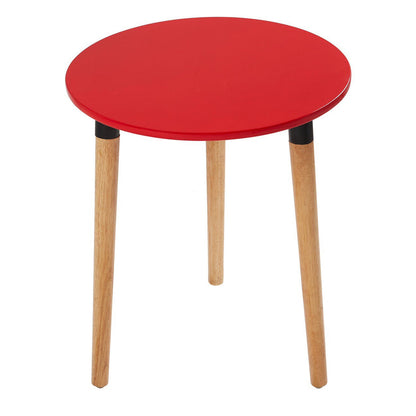 Round Coffee Table HIFUWA BCF-D60-G (Light Red )