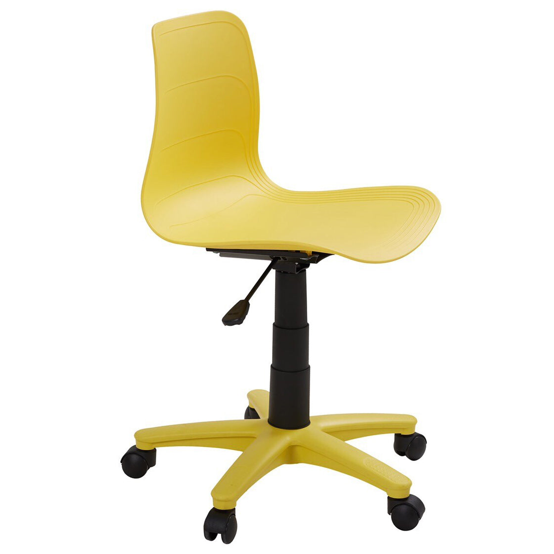 プラスチック製回転椅子 究極の屋外座席ソリューション (イエロー) HIFUWA-X1