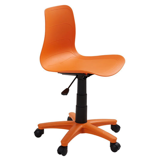 プラスチック製回転椅子 究極の屋外座席ソリューション (オレンジ) HIFUWA-X1