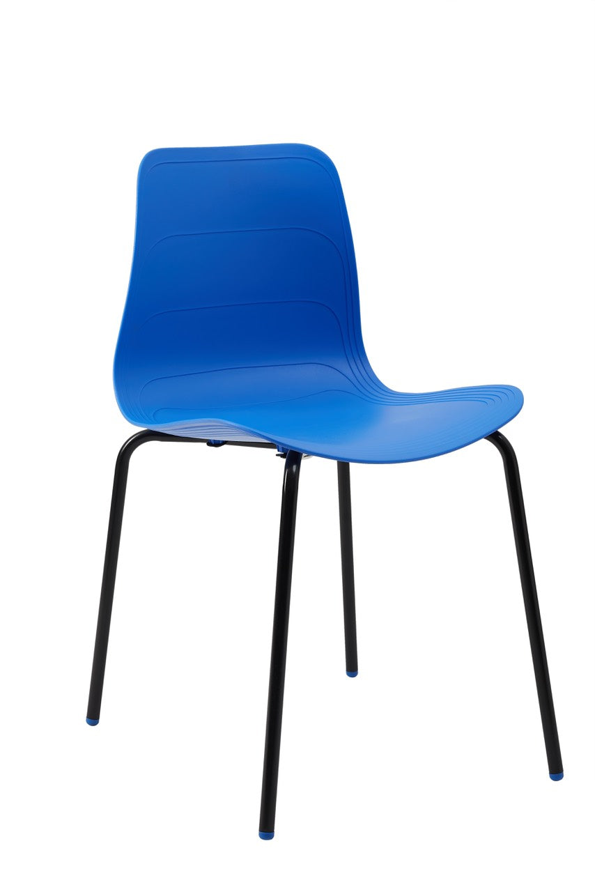 Iron Leg Plastic Chair For Home and Office HIFUWA-S (Light Blue)