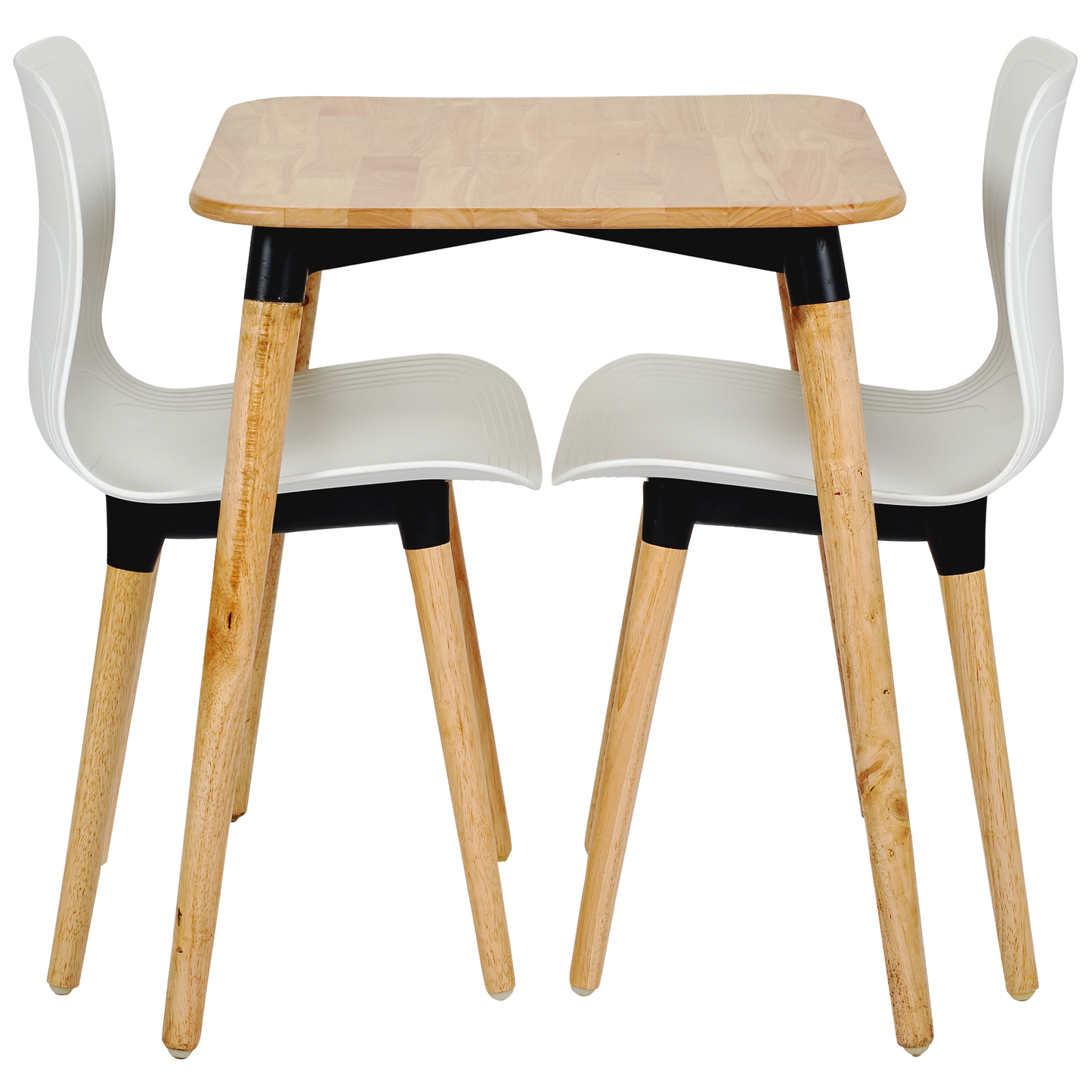 Square Coffee Table HIFUWA BCF-V60-G And 2 Chairs
