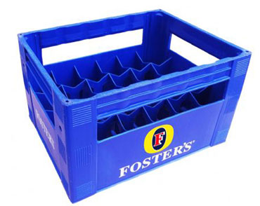 Plastic 24-bottle Beer Crate by Hiep Phu (Blue)