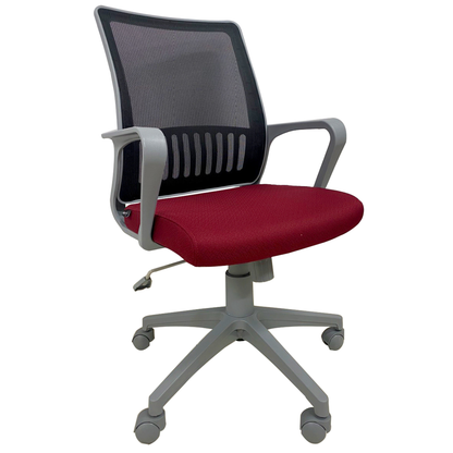 Premium Swivel  Office Mesh Chair HIFUWA-X2 (Dark Red)